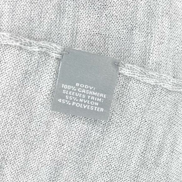 Neiman Marcus Cashmere Collection Sweater with Sheer Ottoman Sleeves Size Large - Picture 9 of 14